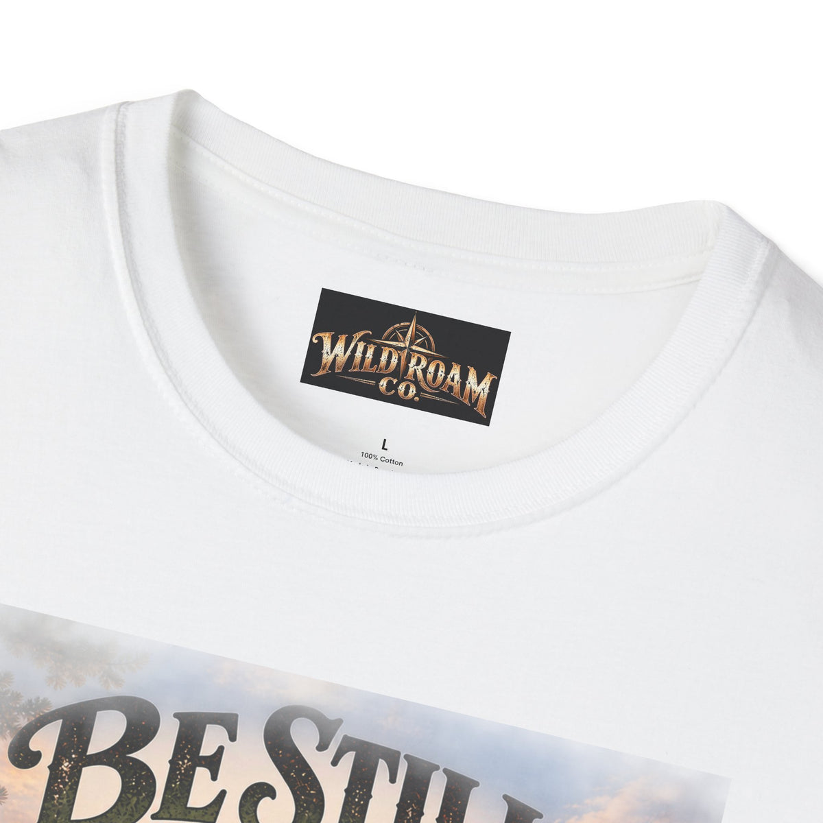 Men's Christian Mountain T‑Shirt – "Be Still and Know That I Am God" Inspirational Faith Tee