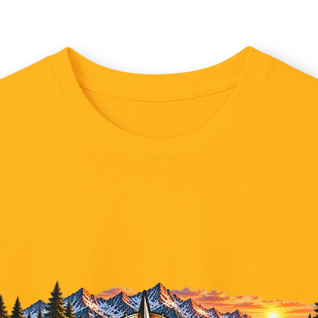 Long Sleeve Tee - "Wild + Roam Co." Faith Logo Sunset Graphic with Acts 13:47 Scripture Back