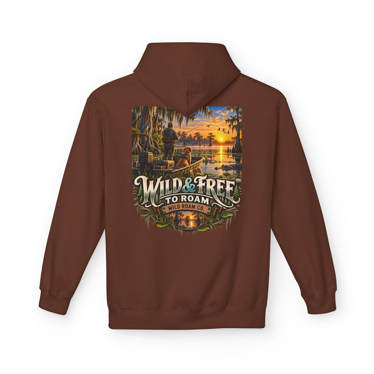 Wild & Free Hoodie — Wild & Free To Roam Bayou Adventure Graphic Pullover