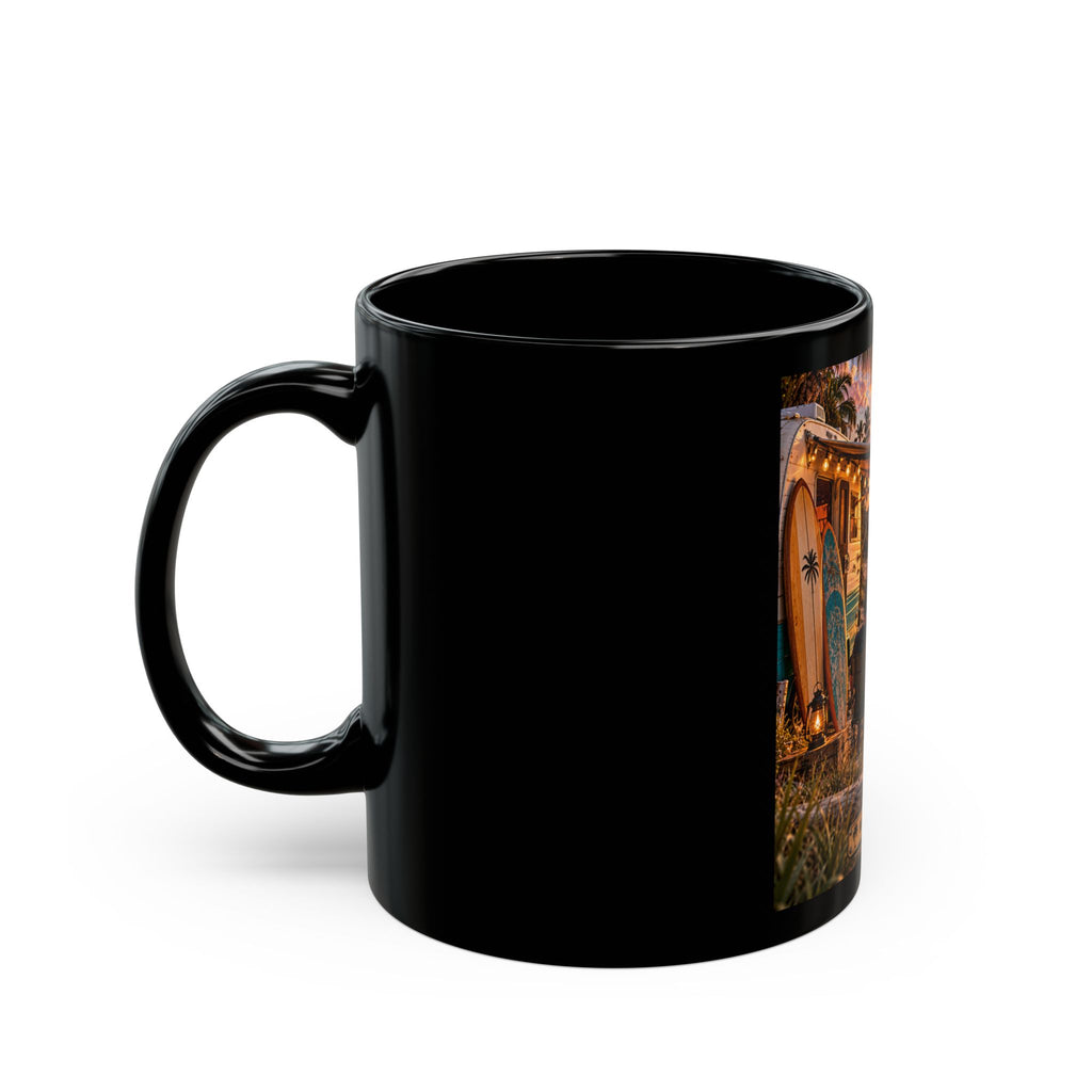 Beach Sunset Coffee Mug – Surf Shack Sunset Scene (11oz & 15oz)