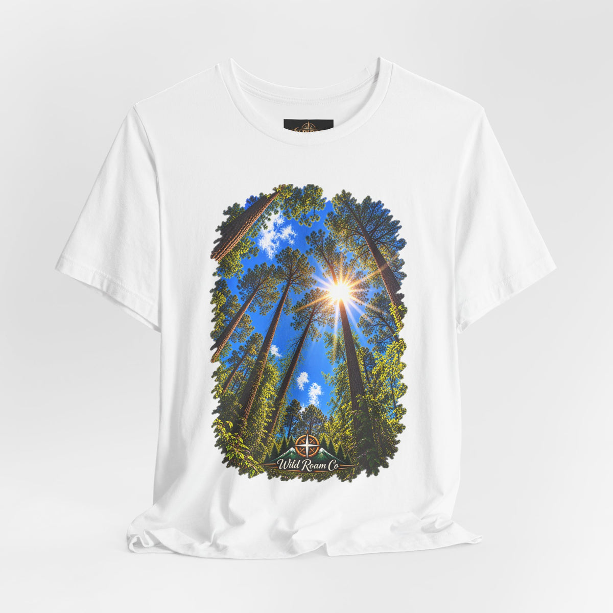 Wild Roam Co. Unisex Tee--Psalms 121:2 Sunny Trees