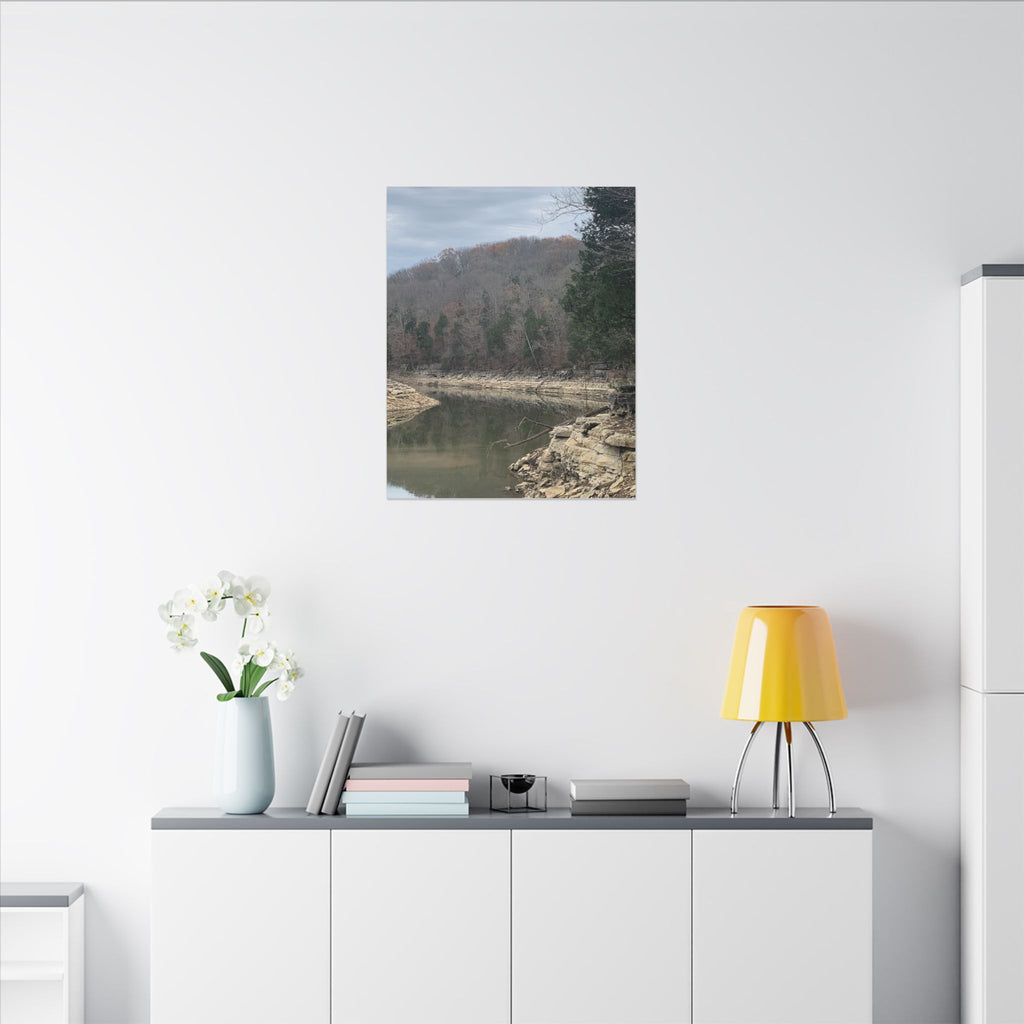 Still Waters, Rugged Shores – Original Nature Photography Canvas | Wild Roam Co.