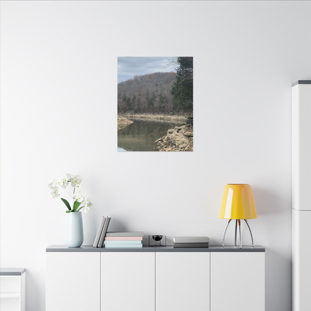 Still Waters, Rugged Shores – Original Nature Photography Canvas | Wild Roam Co.