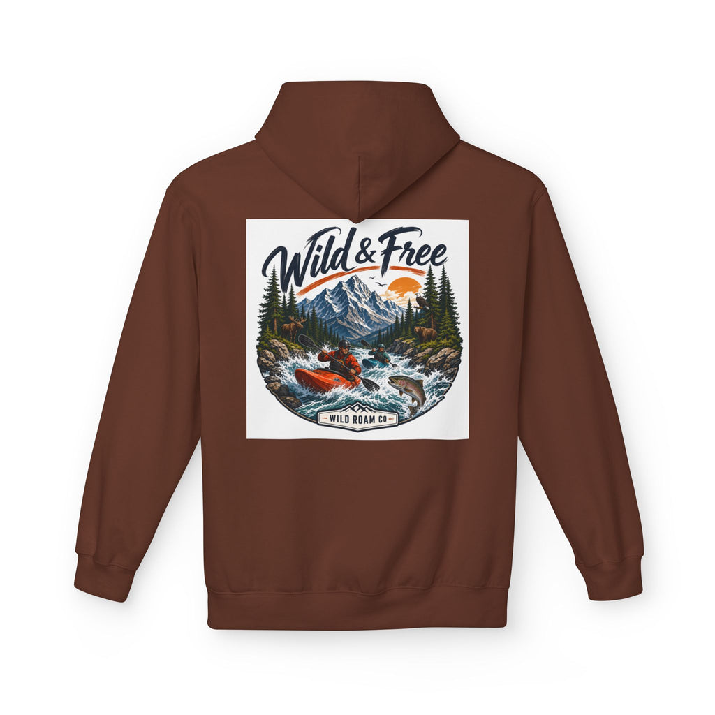 Wild & Free Kayaking Hoodie — Adventure Outdoor Graphic Pullover