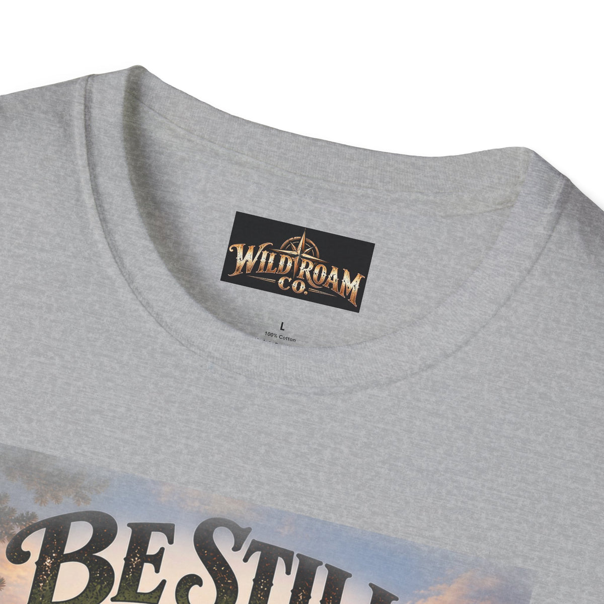 Men's Christian Mountain T‑Shirt – "Be Still and Know That I Am God" Inspirational Faith Tee