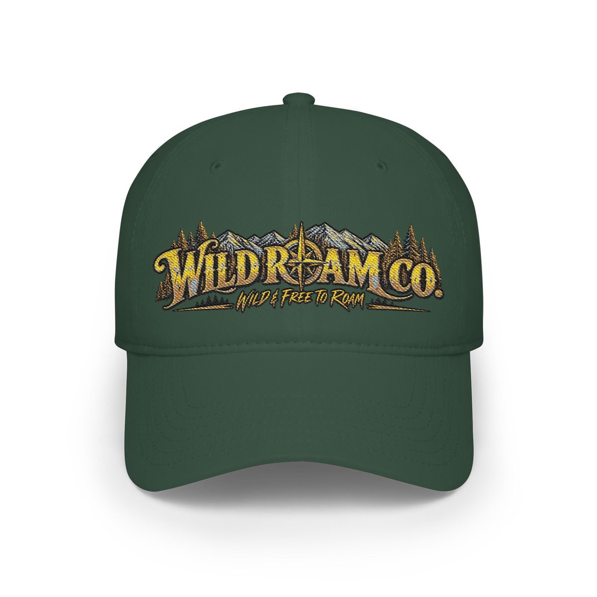 Wild Dream Co. Embroidered Baseball Cap — Adventure Logo Low Profile Hat