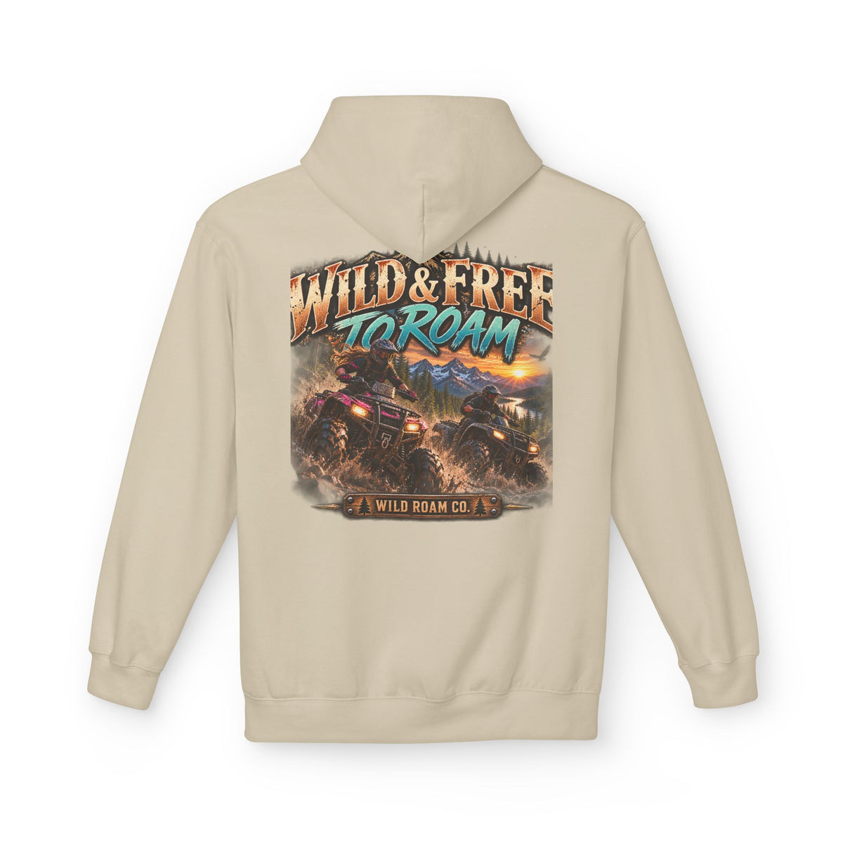 Wild & Free to Roam Hoodie — Off‑Road Adventure Graphic Hoodie