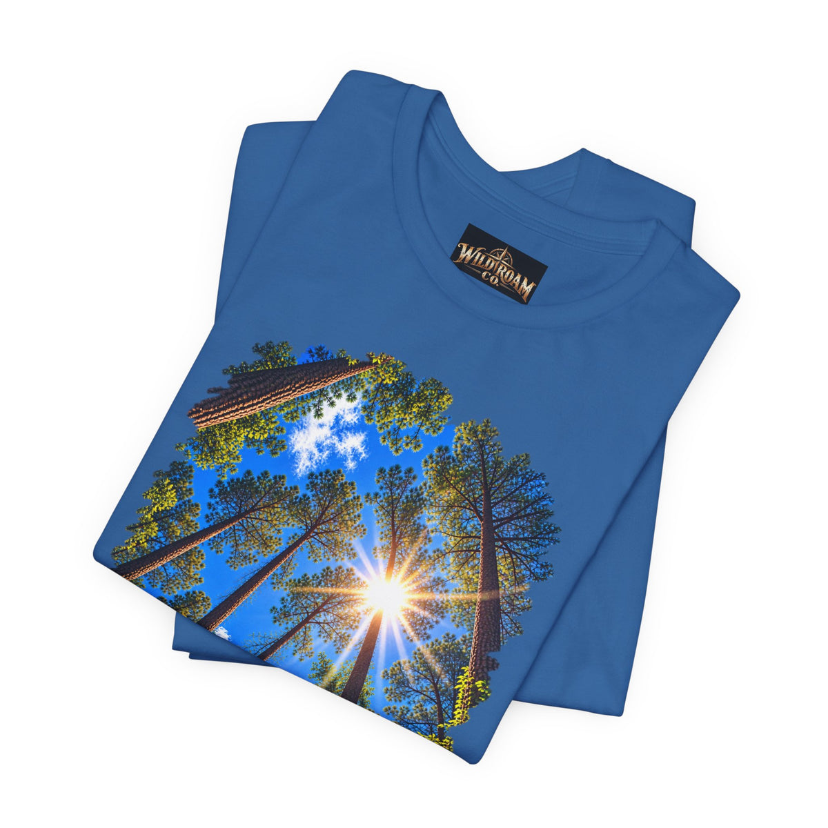 Wild Roam Co. Unisex Tee--Psalms 121:2 Sunny Trees