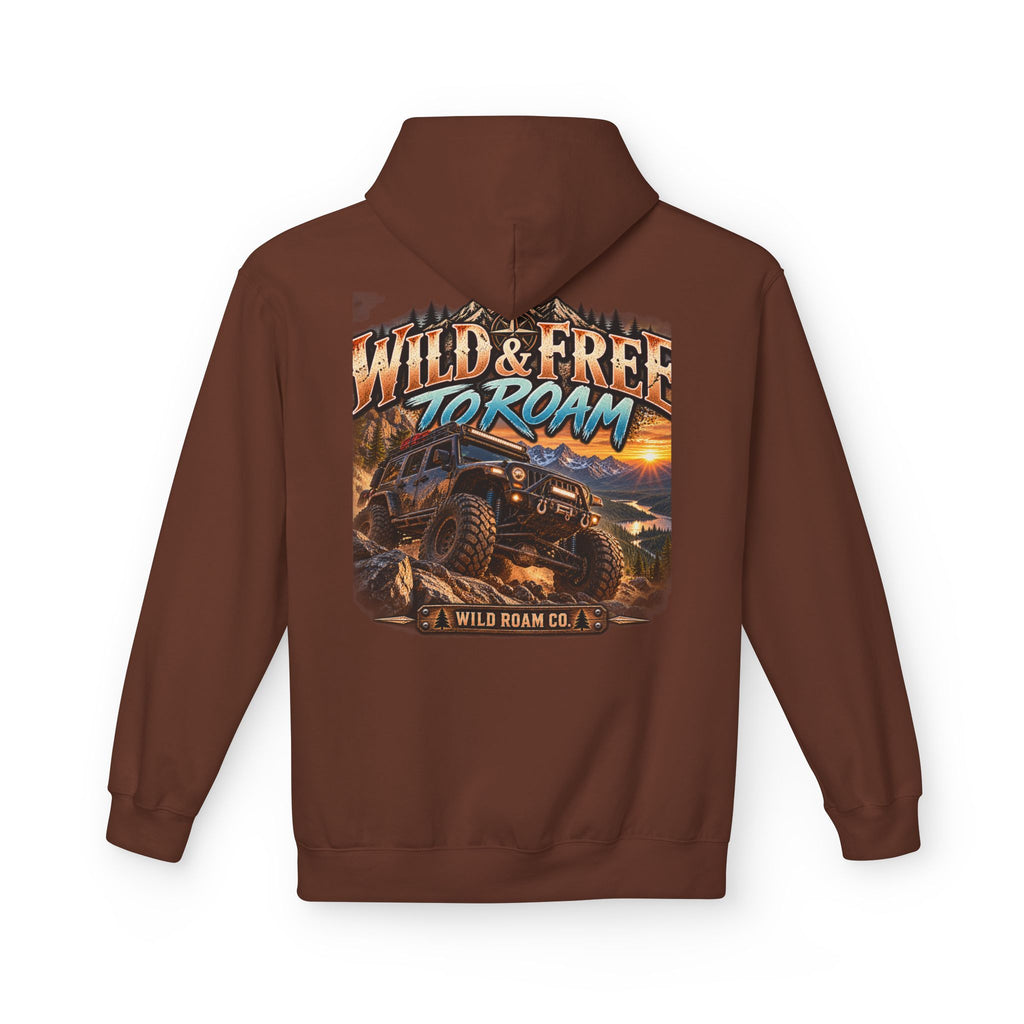 Roam Wild Off‑Road Hoodie – "Wild & Free to Roam" 4x4 Adventure Pullover