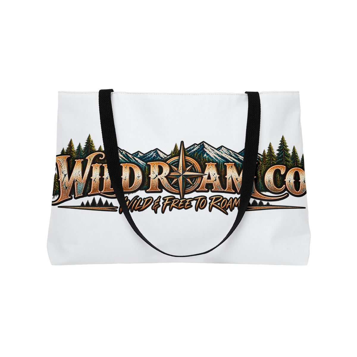 Wild Roam Co. Weekender Tote Bag — Mountain Adventure Travel Bag