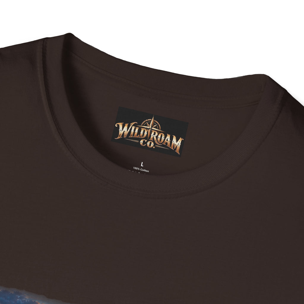 Men's T-Shirt — Wild Roam Co. Sunset Kayak Graphic Tee