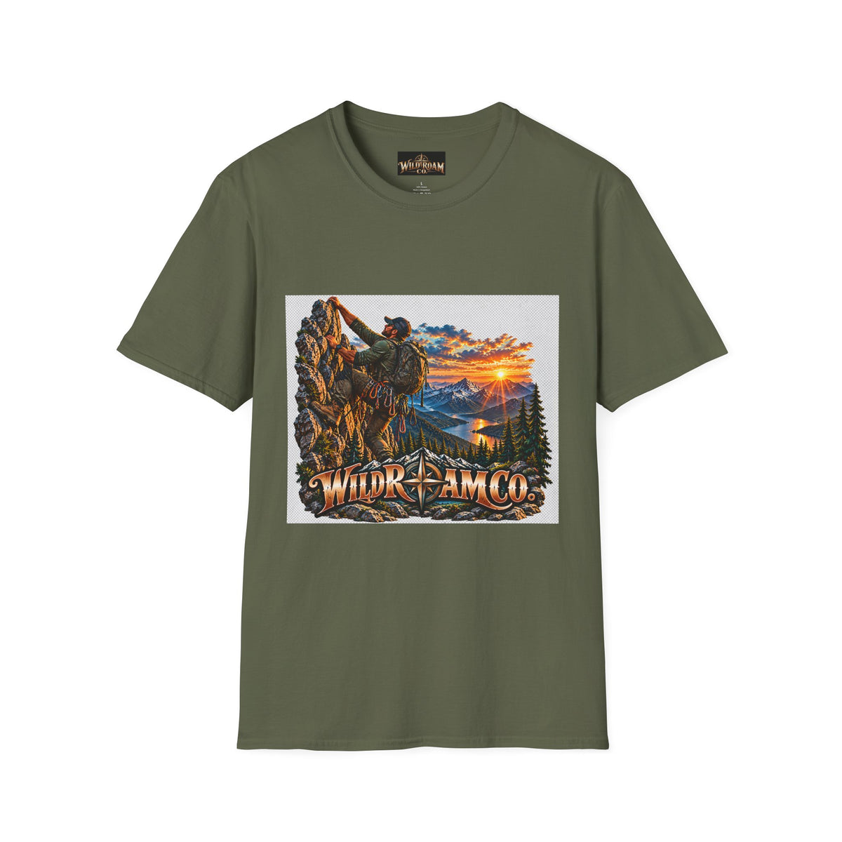 Men's Climber Adventure Graphic T-Shirt — Wild Roam Co. Mountain Climbing Tee