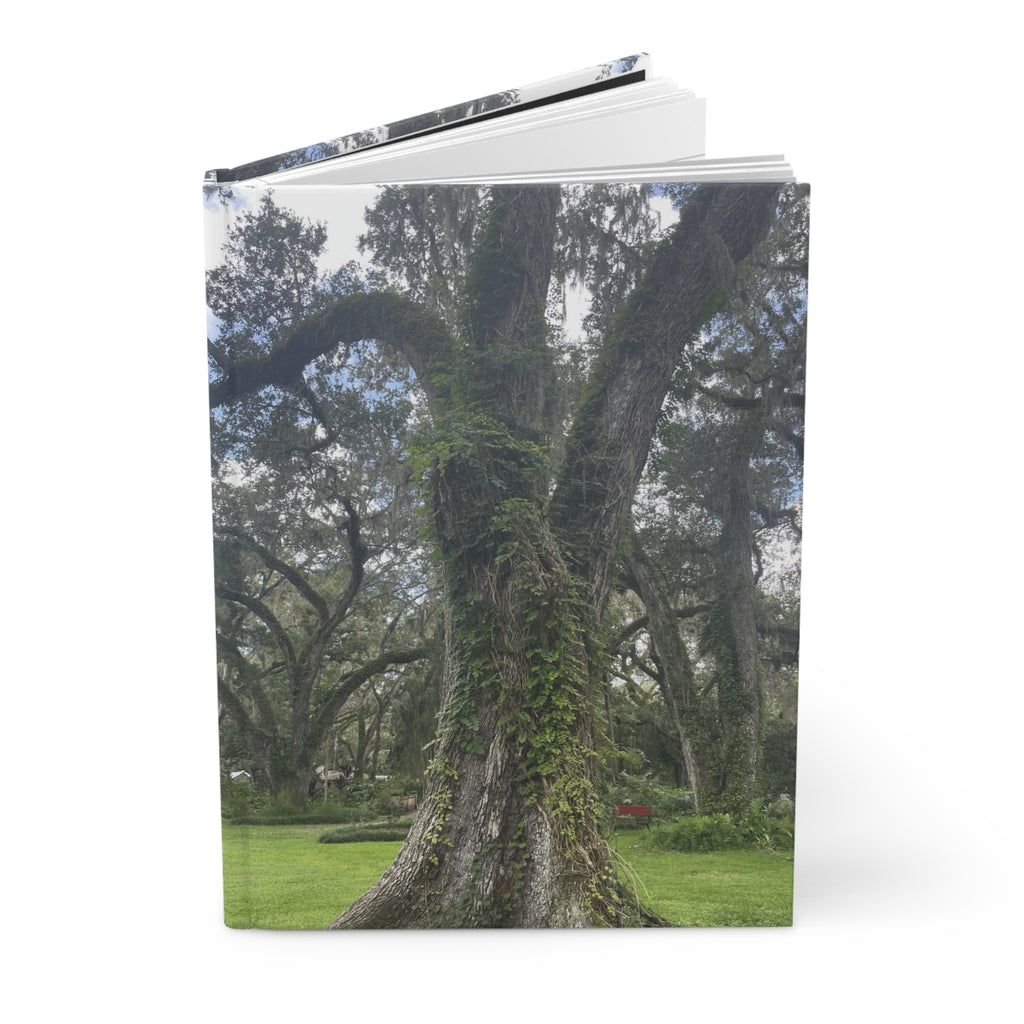 Oak Tree Hardcover Journal — Lined Matte Notebook for Nature Lovers