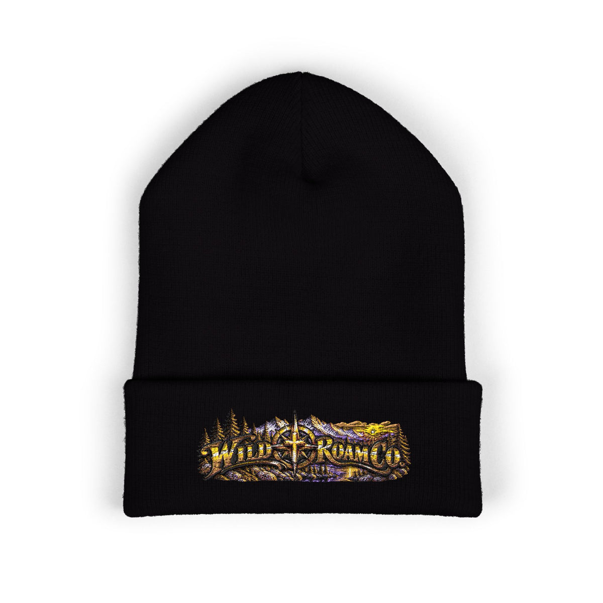 Wild & Free Embroidered Cuffed Beanie