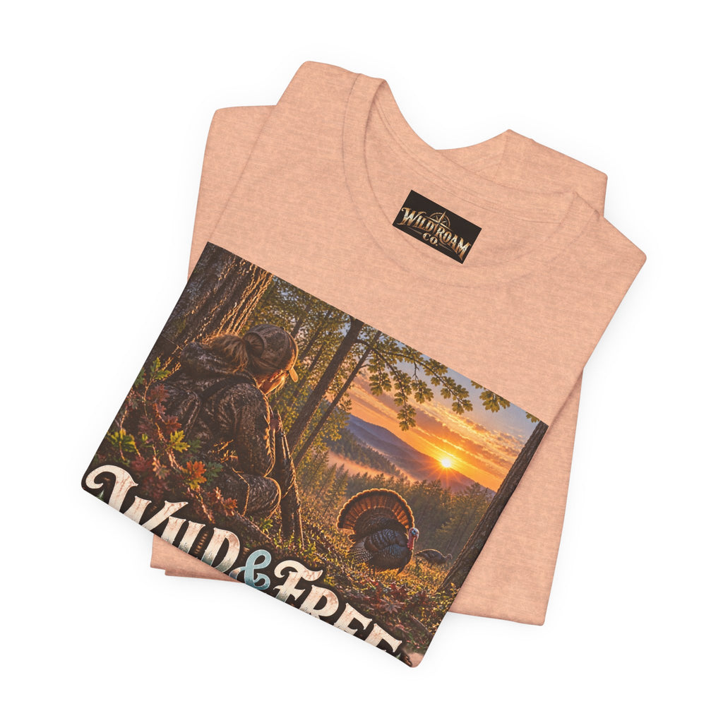 Women's Wild & Free To Roam T-Shirt — Outdoor Adventure Nature Graphic Tee