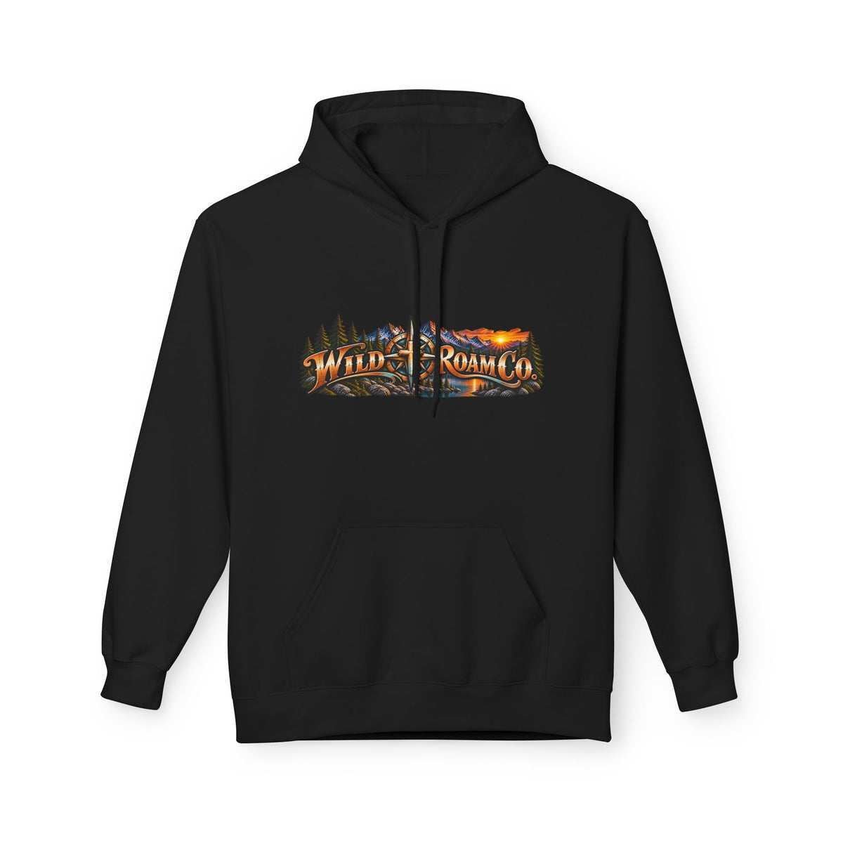 Hoodie - "Wild & Free to Roam" Ocean Angler Adventure Pullover