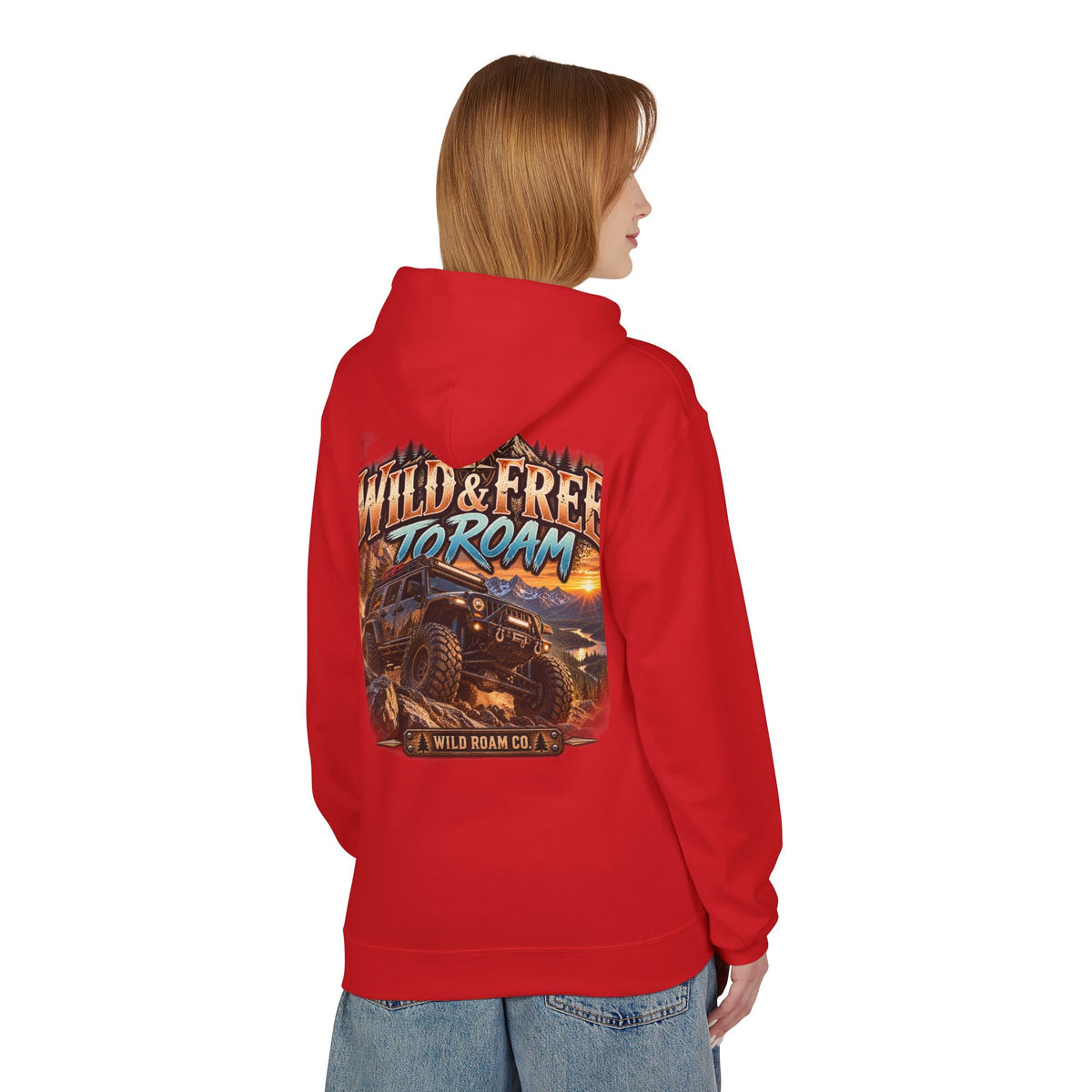 Roam Wild Off‑Road Hoodie – "Wild & Free to Roam" 4x4 Adventure Pullover