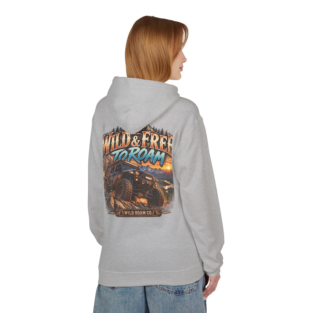 Roam Wild Off‑Road Hoodie – "Wild & Free to Roam" 4x4 Adventure Pullover
