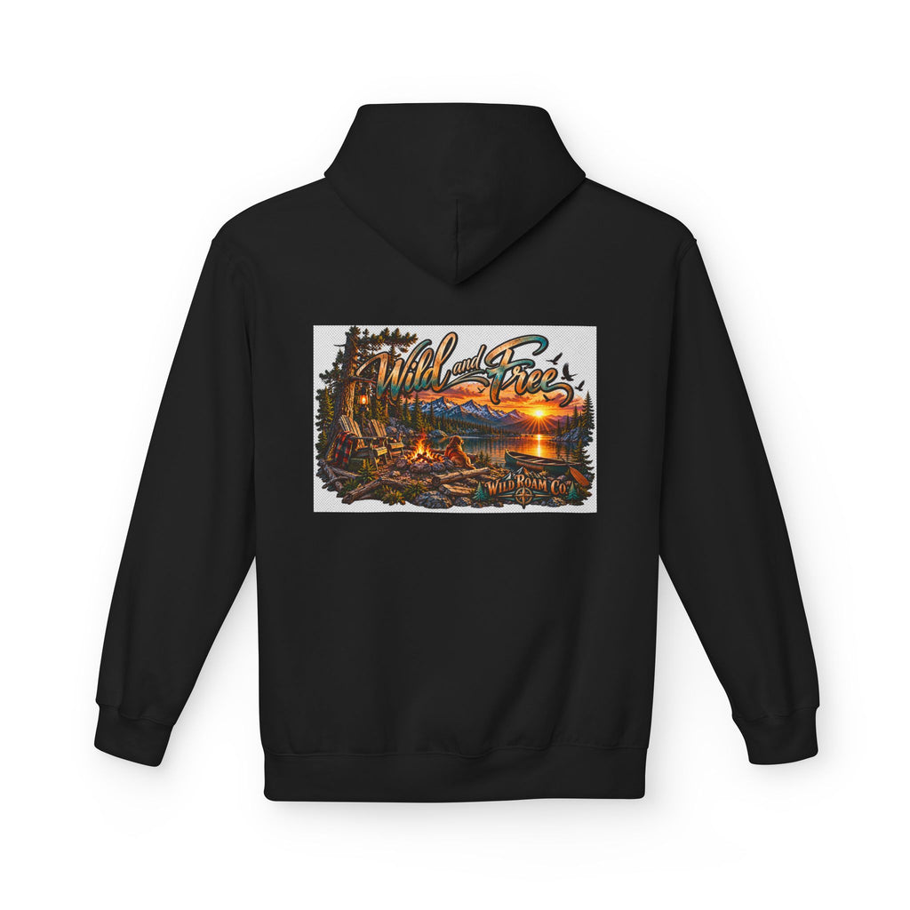Wild & Free Camping Hoodie — 'Wild & Free to Roam' Outdoor Adventure Pullover