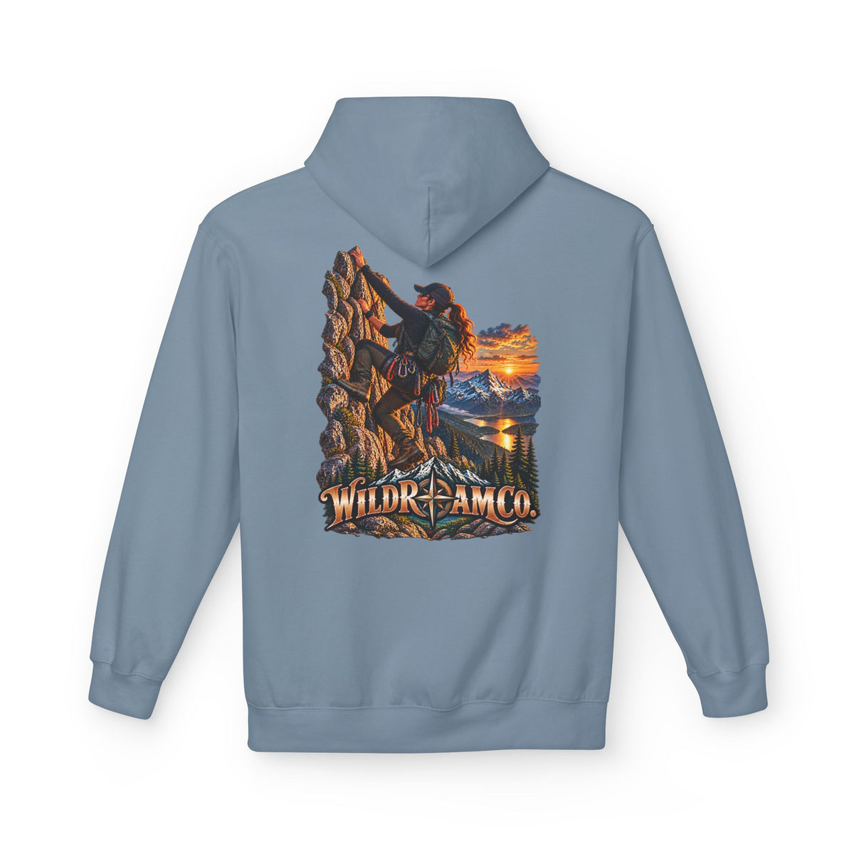 Women's Wild Roam Co. Climber Hoodie — Outdoor Adventure Graphic Pullover