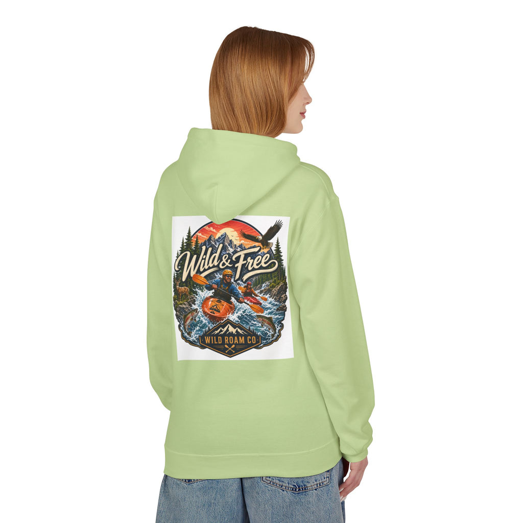 Hoodie — "Wild & Free" Kayak Adventure Pullover