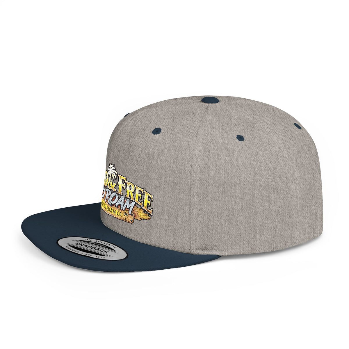 Snapback Hat — "Wild & Free to Roam" Embroidered Flat Bill Cap