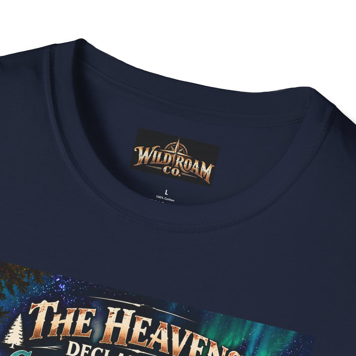 Men's Christian Campfire T-Shirt — "The Heavens Declare the Glory of God" Scenic Faith Tee