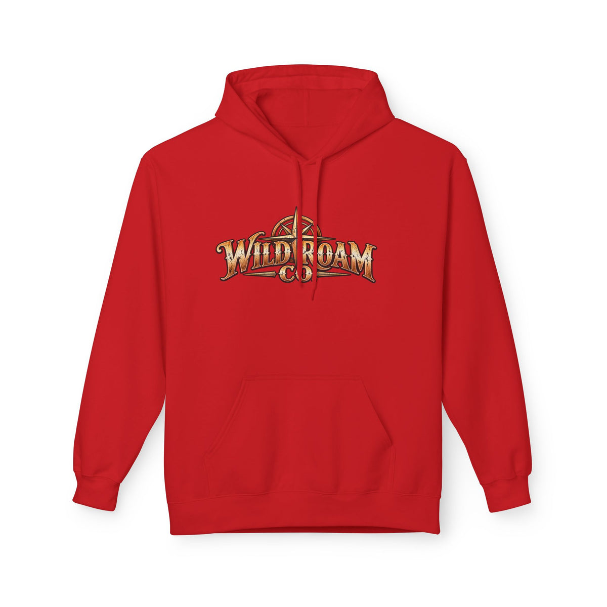 Wild Roam Co. Hoodie — Vintage Outdoor Compass Sunset Pullover