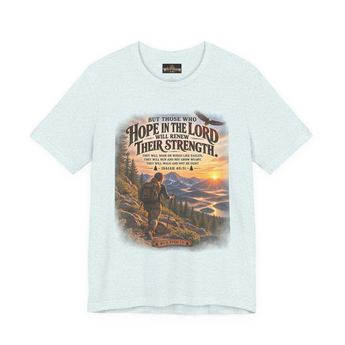 Women's Hope in the Lord T-Shirt — Isaiah 40:31 Christian Faith Tee
