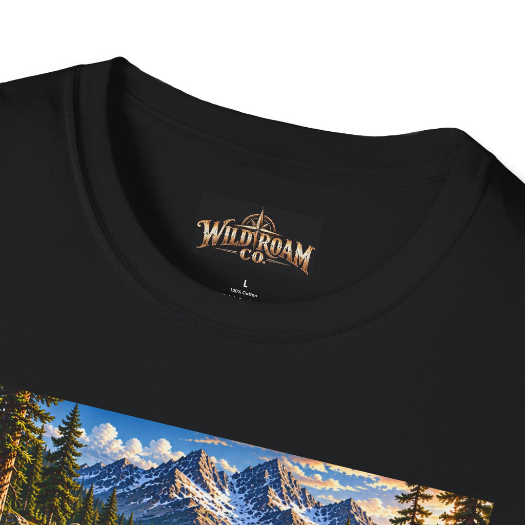 Wild & Free To Roam T-Shirt — Vintage Mountain Nature Graphic Tee