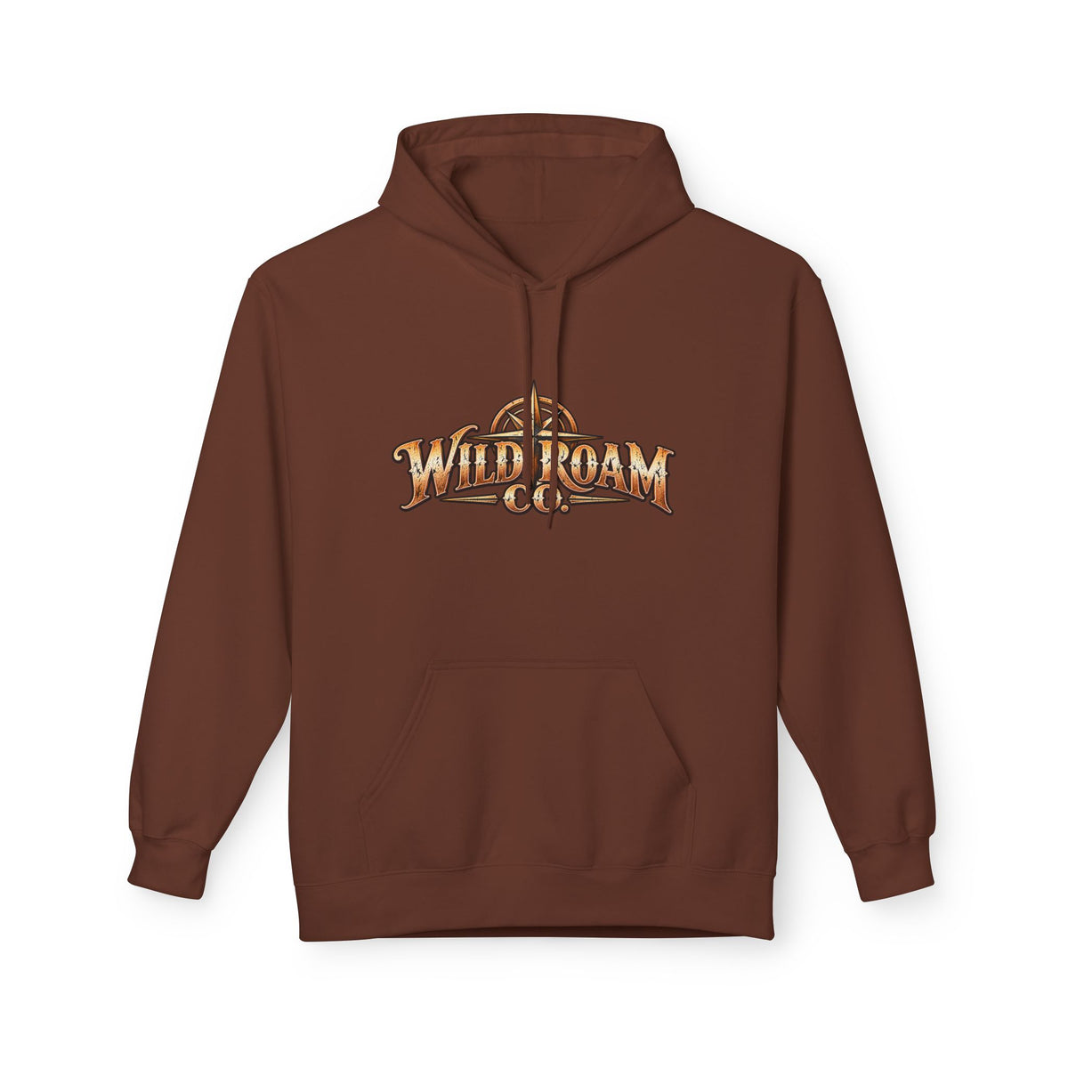 Surf Adventure Hoodie — "Wild & Free to Roam" Sunset Surf Graphic