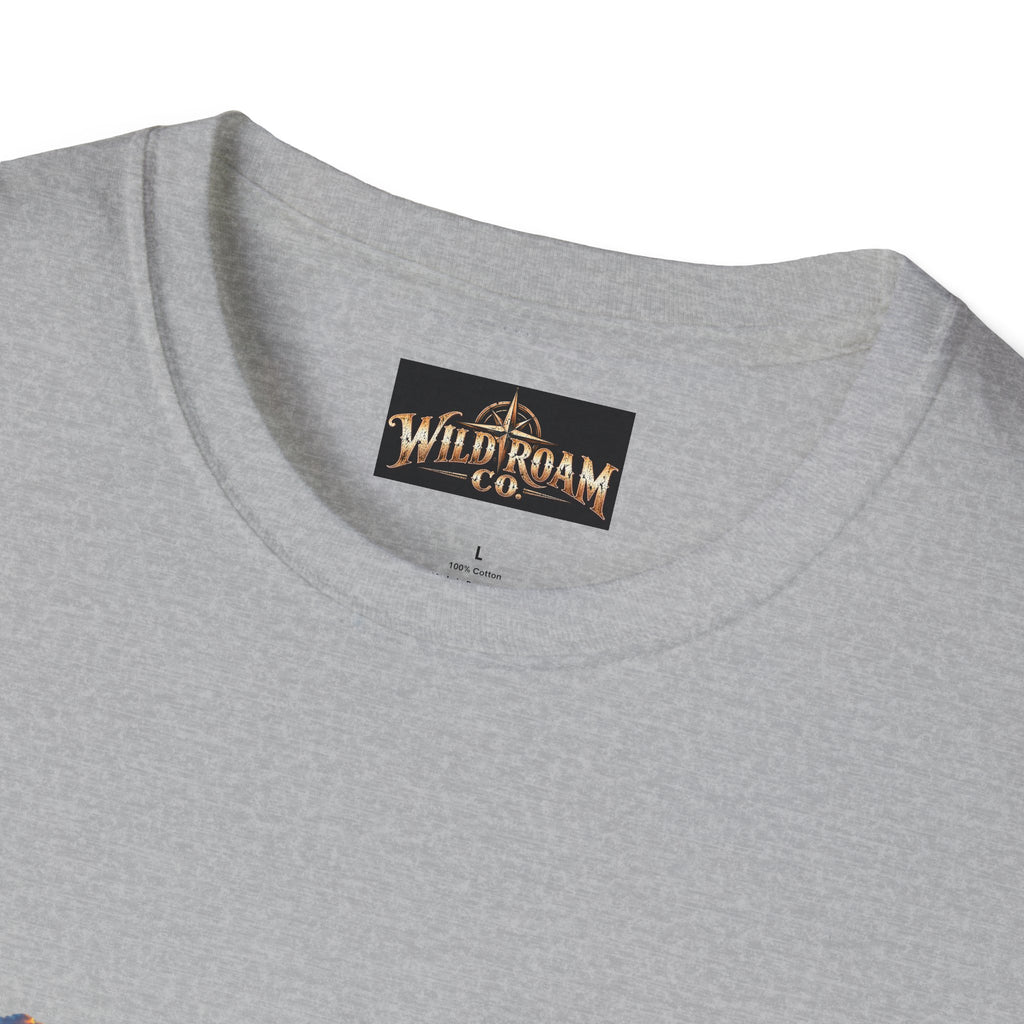 Women's T-shirt--Wild Roam Co Kayak Sunset Graphic(Outdoor Adventure Tee)