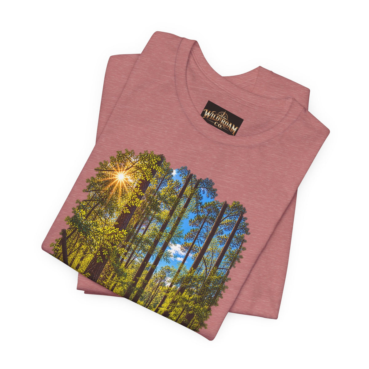 Wild Roam Co Unisex Tee--Matt 7:14 Forest Path