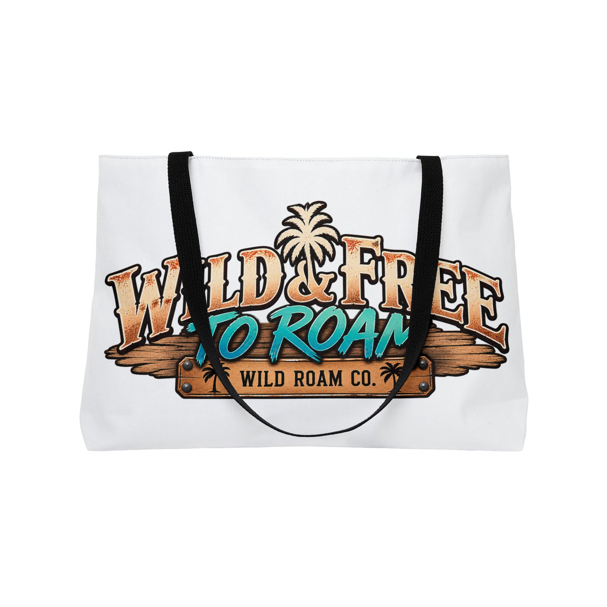 Wild & Free To Roam Weekender Tote Bag — Beachy Palm Travel Weekend Bag