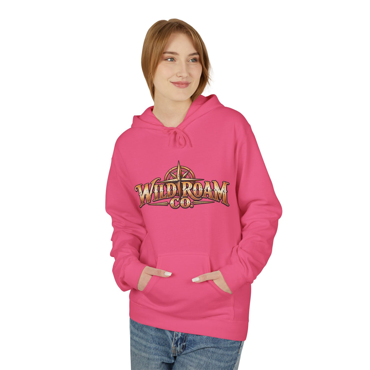 Wild Roam Co Hoodie — "Wild & Free to Roam" Camping Adventure Pullover
