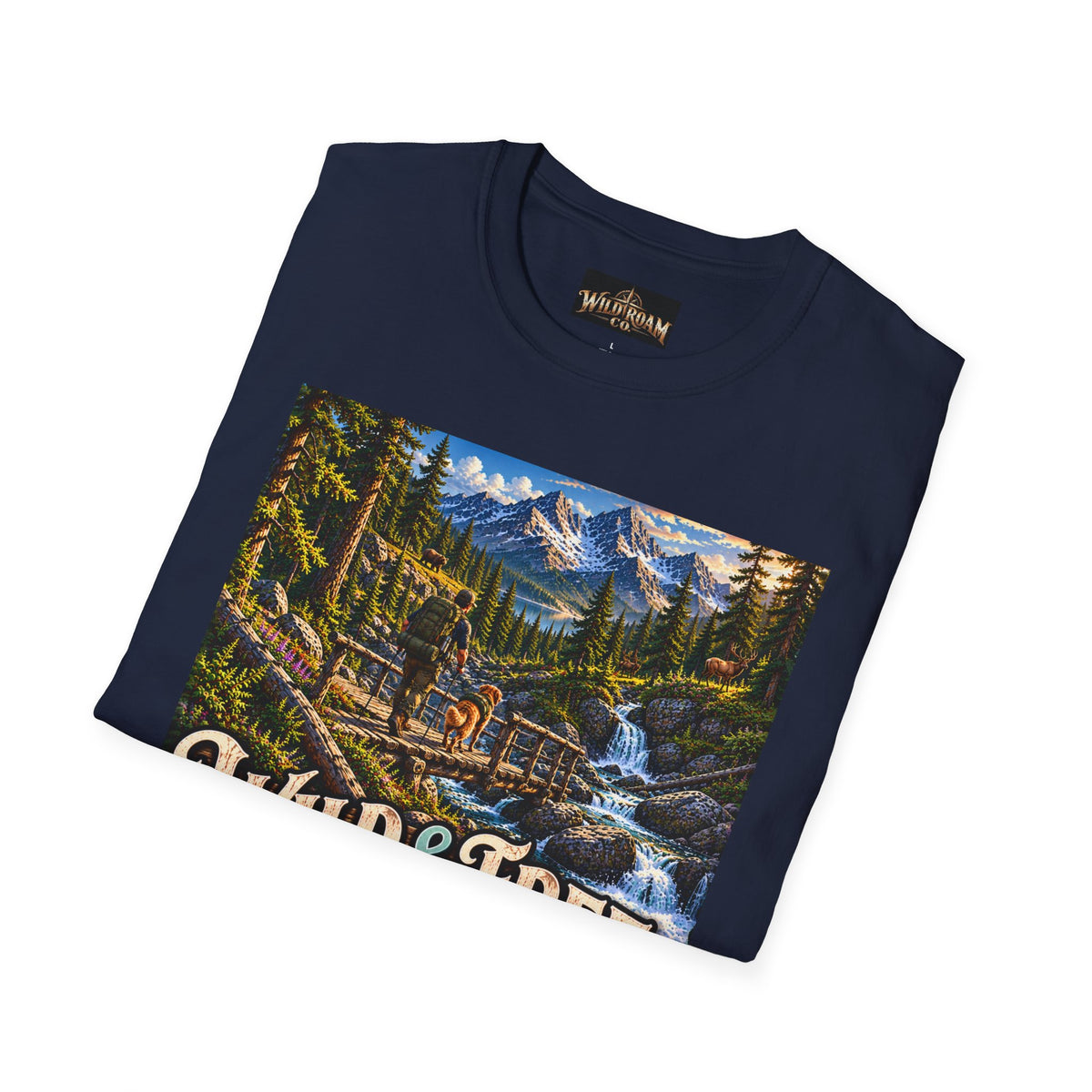Wild & Free To Roam T-Shirt — Vintage Mountain Nature Graphic Tee