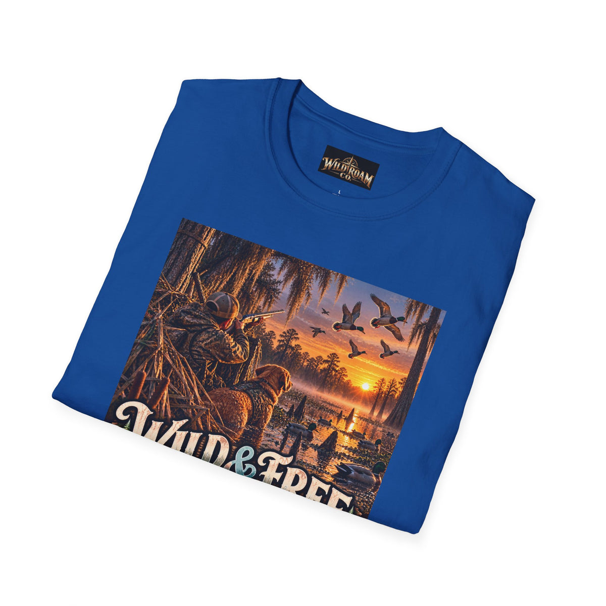 Wild & Free to Roam T-Shirt — Vintage Outdoor Sunset Adventure Tee