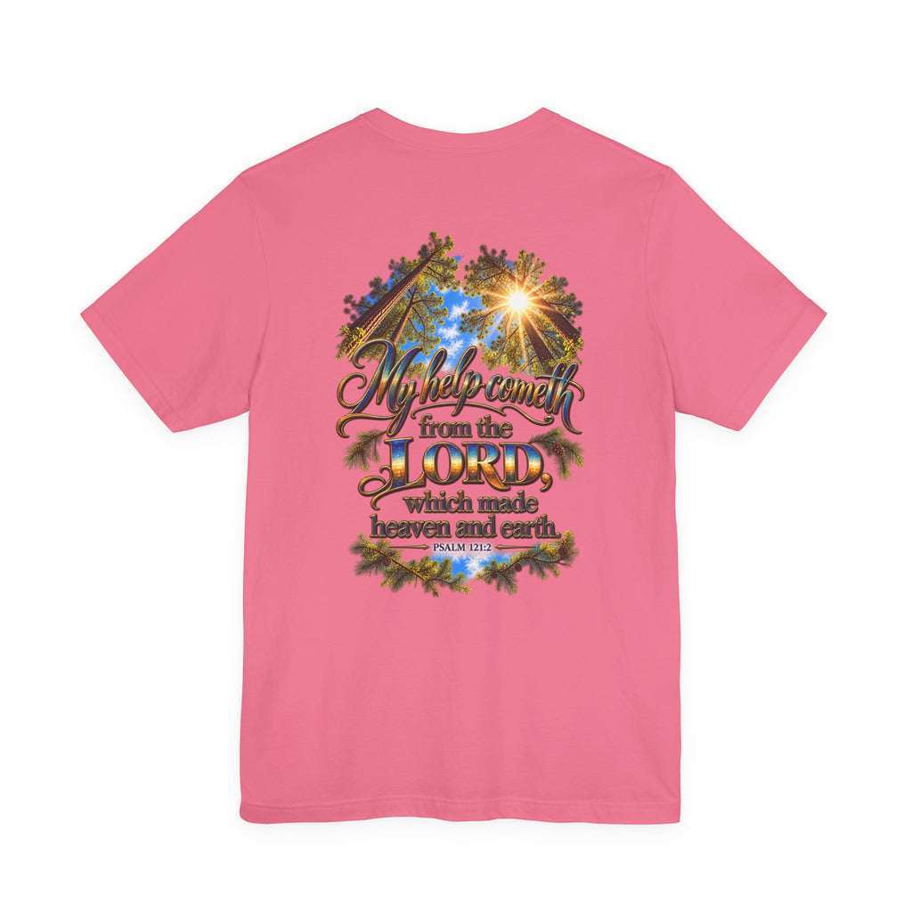Wild Roam Co. Unisex Tee--Psalms 121:2 Sunny Trees