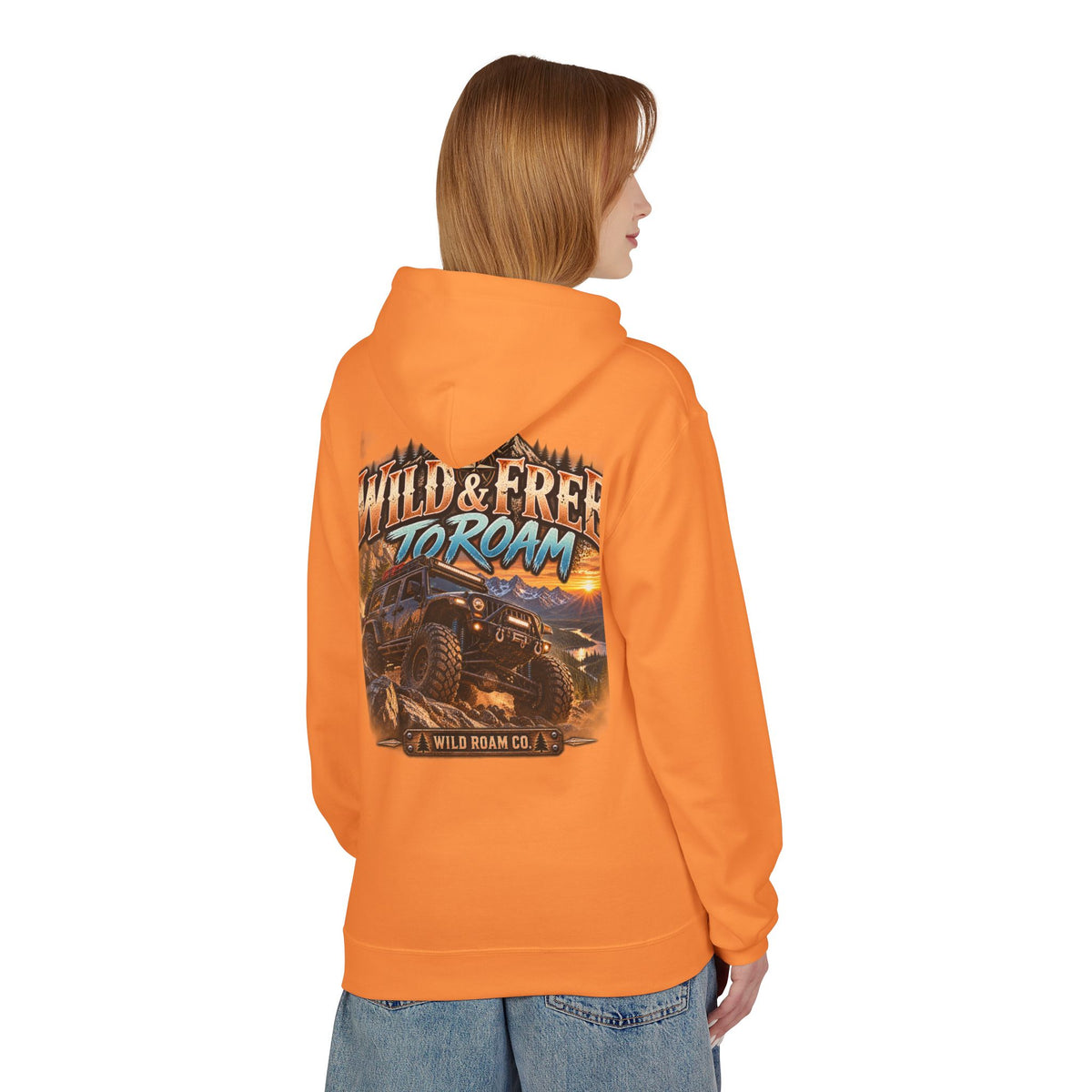 Roam Wild Off‑Road Hoodie – "Wild & Free to Roam" 4x4 Adventure Pullover