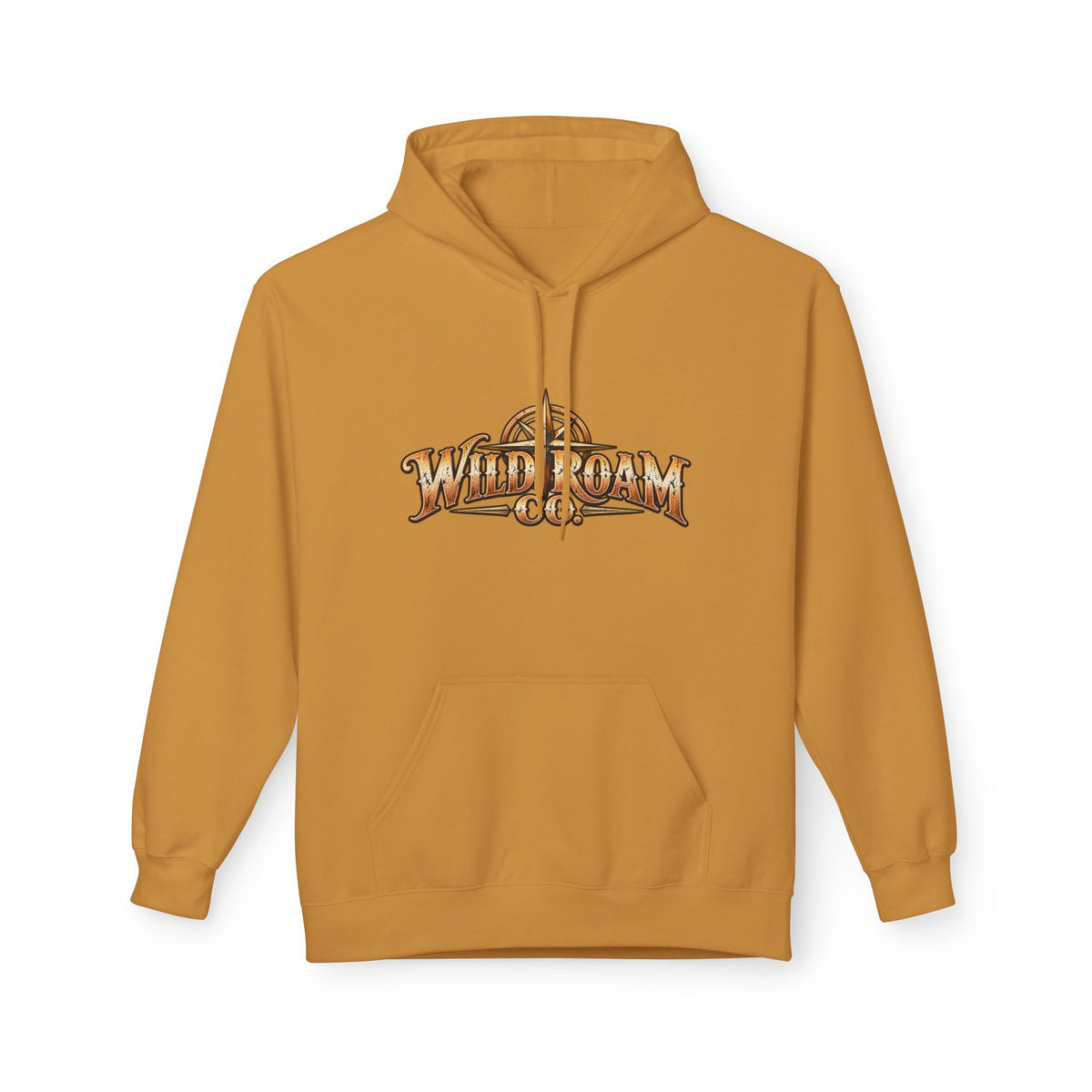 Wild Roam Co Hoodie--Surf Sunset Graphic Hoodie (Beach Sunset Surf Shack Design)
