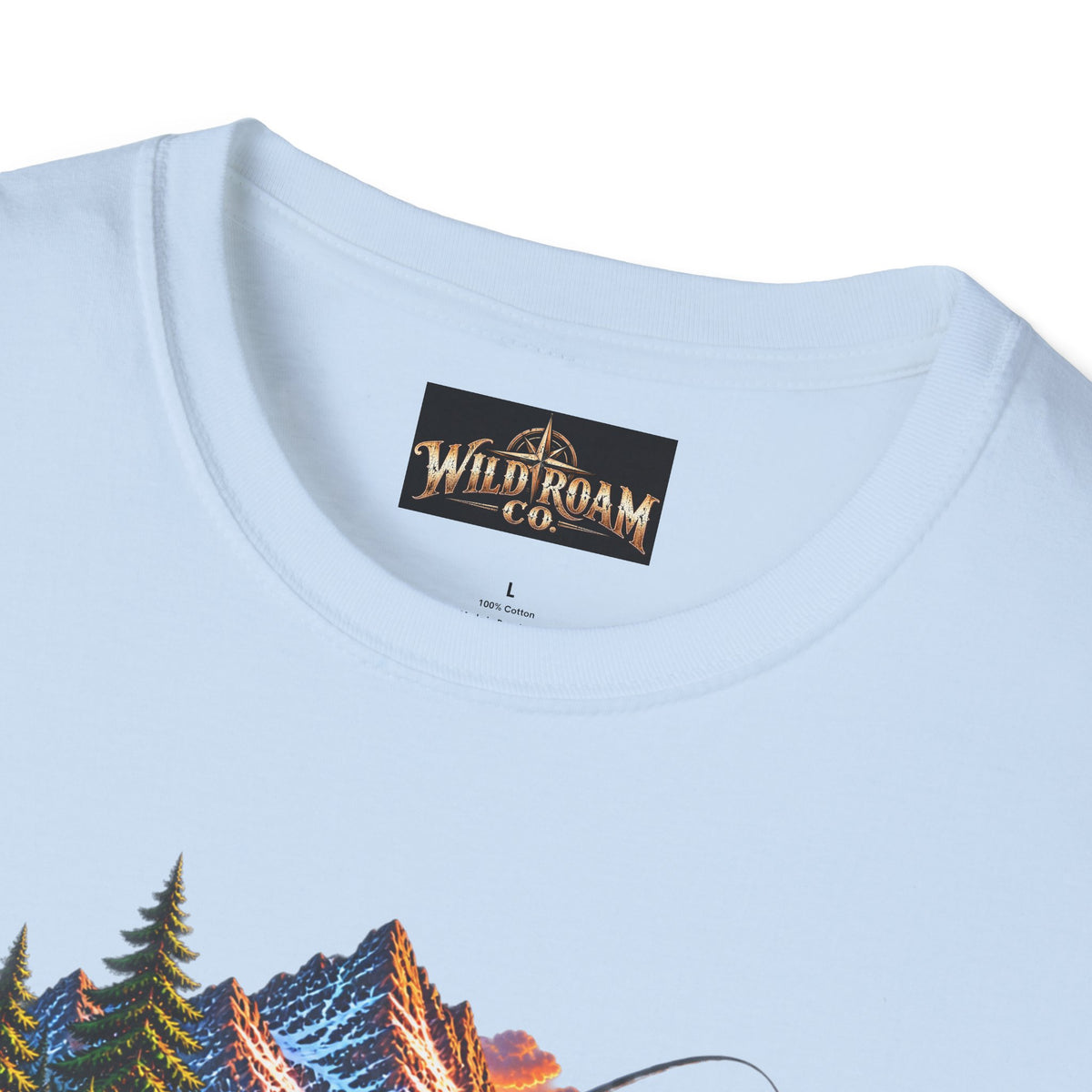 Nature Camping T-Shirt — Mountain Sunset  Lake Scene