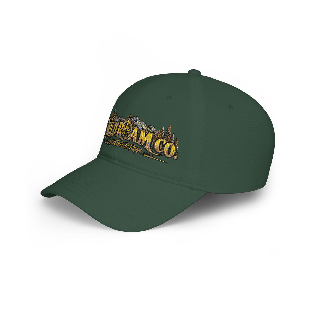 Wild Dream Co. Embroidered Baseball Cap — Adventure Logo Low Profile Hat