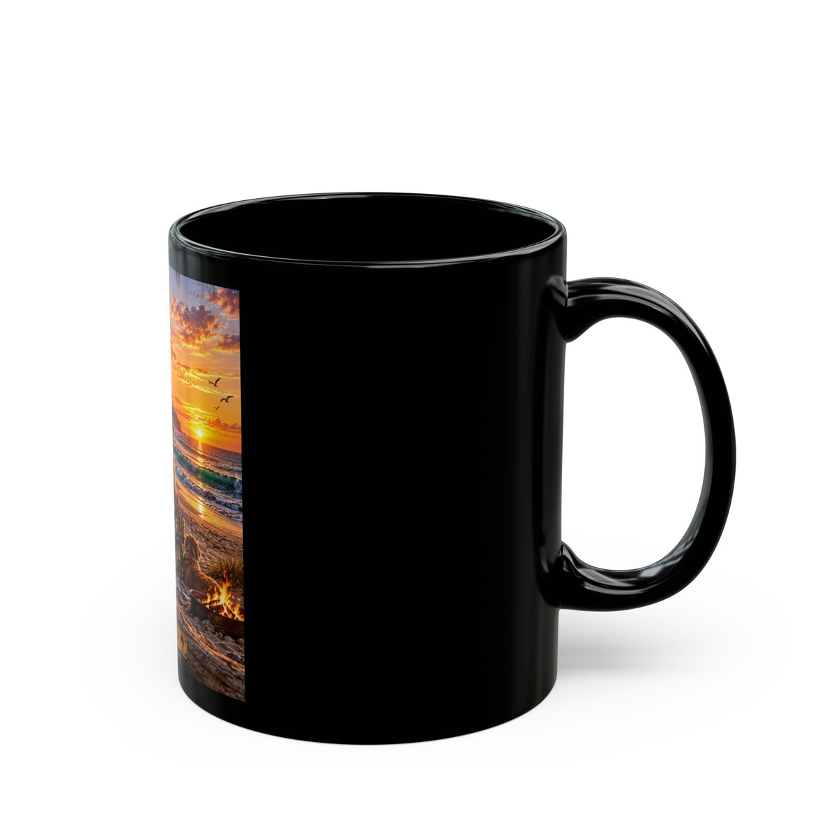 Beach Sunset Coffee Mug – Surf Shack Sunset Scene (11oz & 15oz)