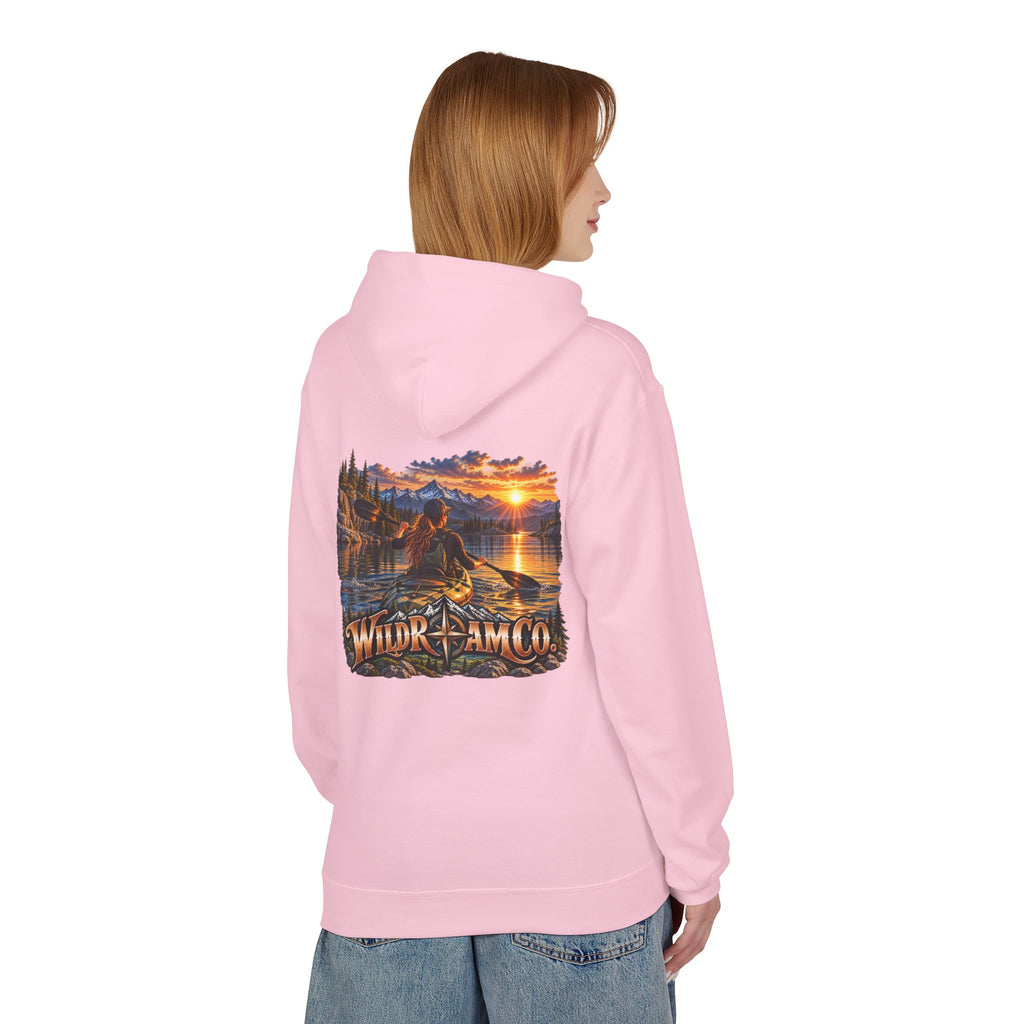 Wild Roam Co. Women's Sunset Kayak Hoodie — Outdoor Adventure Pullover