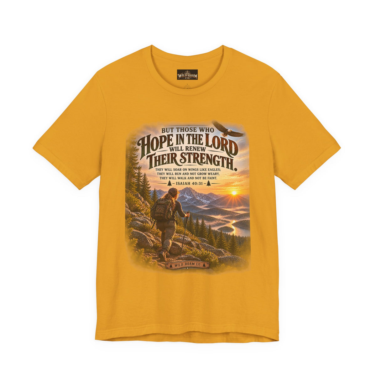 Women's Hope in the Lord T-Shirt — Isaiah 40:31 Christian Faith Tee