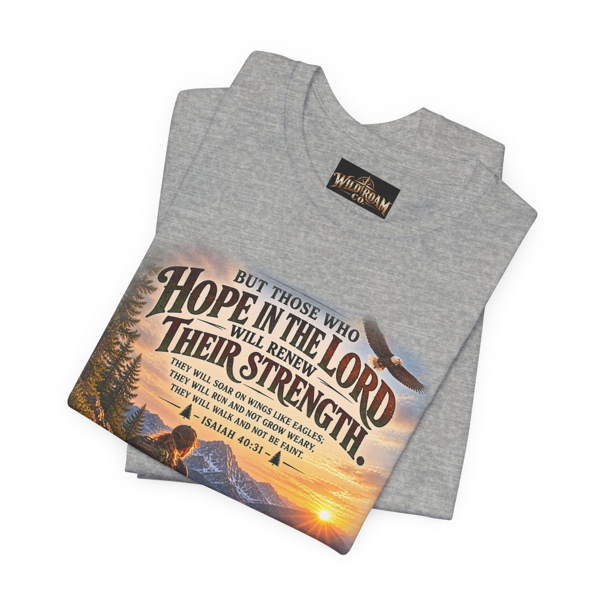 Women's Hope in the Lord T-Shirt — Isaiah 40:31 Christian Faith Tee