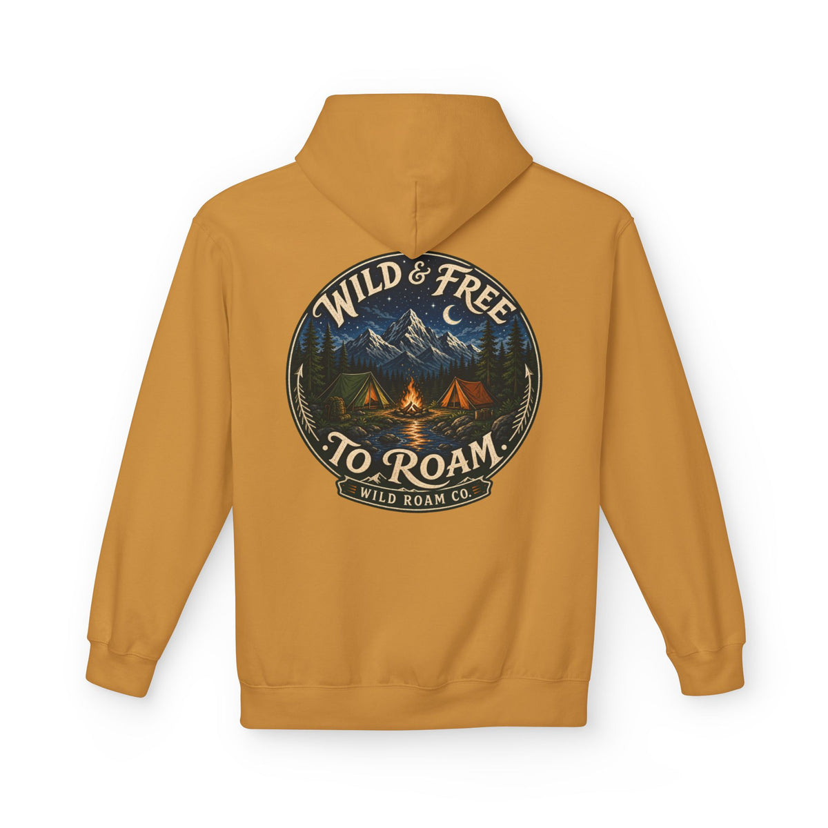 Wild & Free Hoodie — Wild Roam Co Camping Adventure Pullover