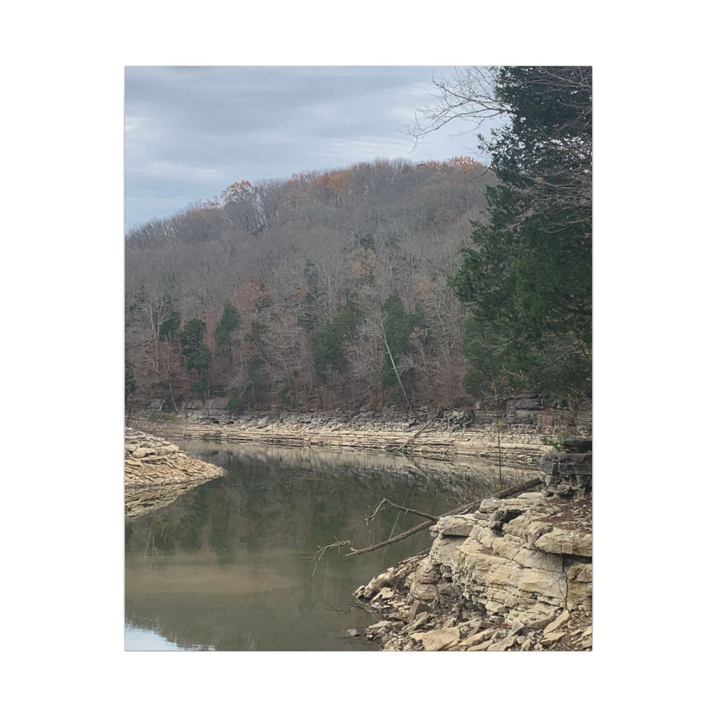 Still Waters, Rugged Shores – Original Nature Photography Canvas | Wild Roam Co.