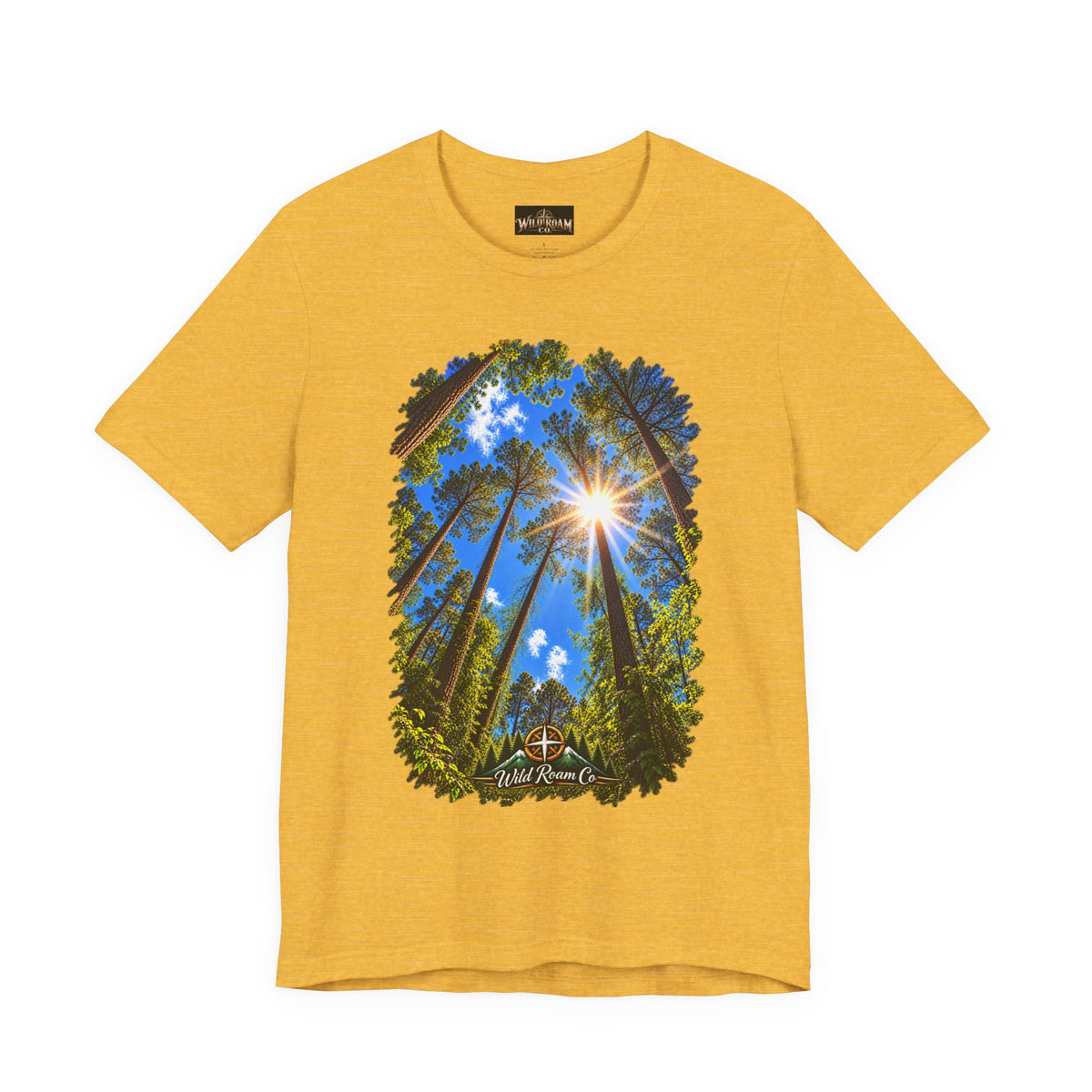 Wild Roam Co. Unisex Tee--Psalms 121:2 Sunny Trees