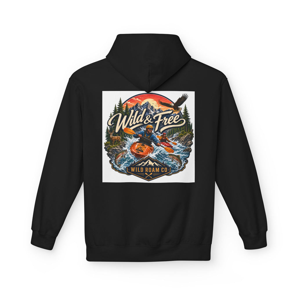 Hoodie — "Wild & Free" Kayak Adventure Pullover